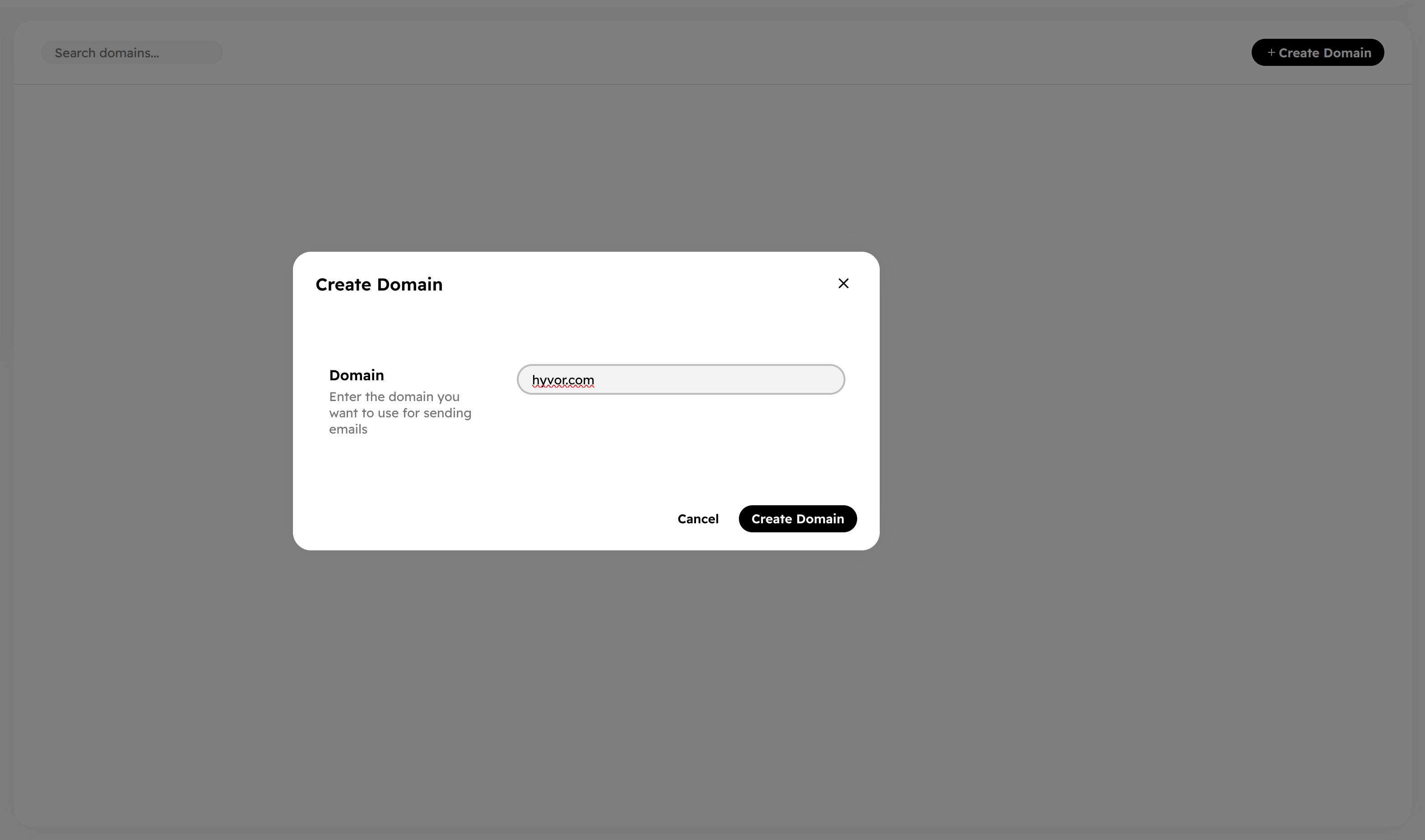 Add Domain in Hyvor Relay